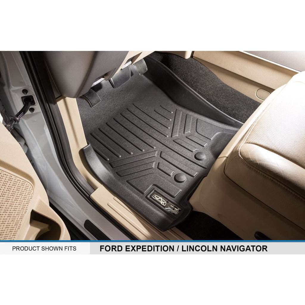 Smart Trim™ Custom Fit Floor Liners For 2011 - 2017 Ford Expedition EL/ Lincoln Navigator (with Console)