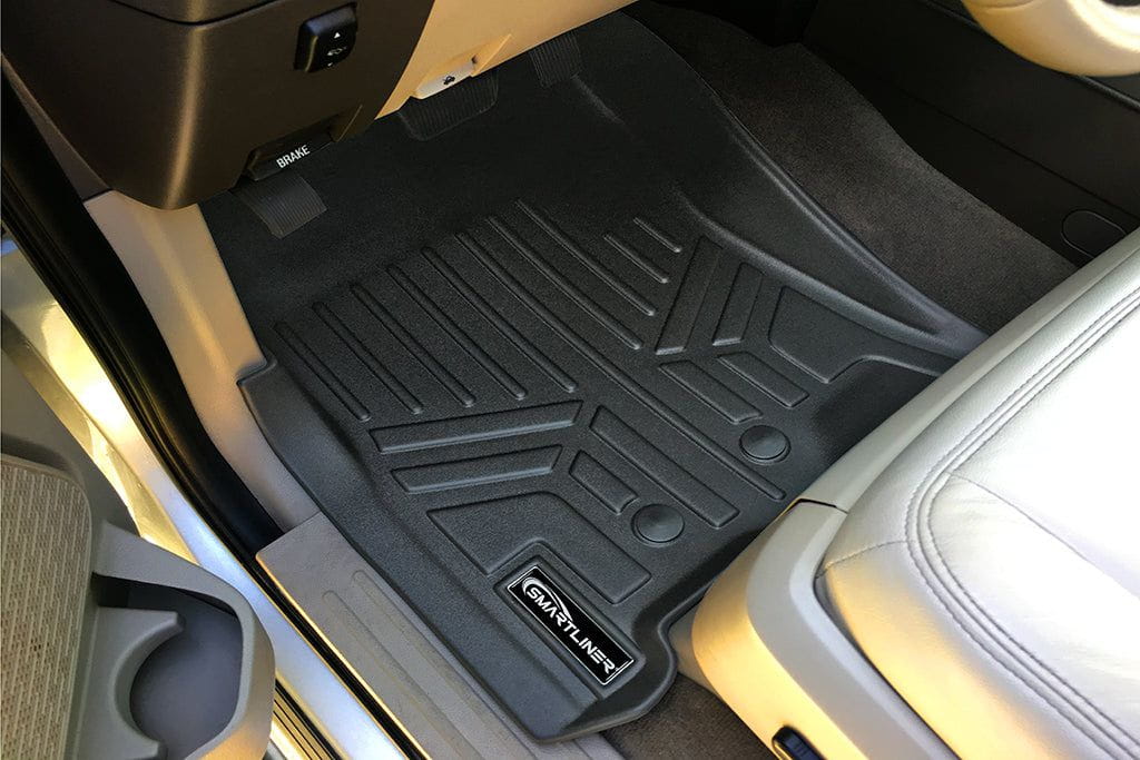 Smart Trim™ Custom Fit Floor Liners For 2011 - 2017 Ford Expedition EL/Lincoln Navigator (with 2nd Row Bench Seat or Console)
