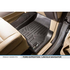 SMARTLINER Custom Fit Floor Liners For 2011 - 2017 Ford Expedition/Lincoln Navigator with Console