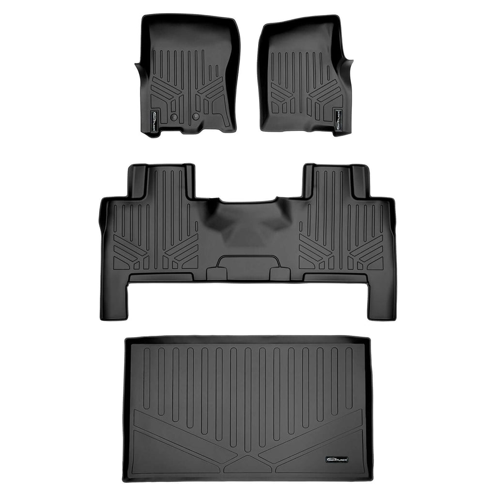 Smart Trim™ Custom Fit Floor Liners For 2011 - 2017 Ford Expedition EL/ Lincoln Navigator (with Console)