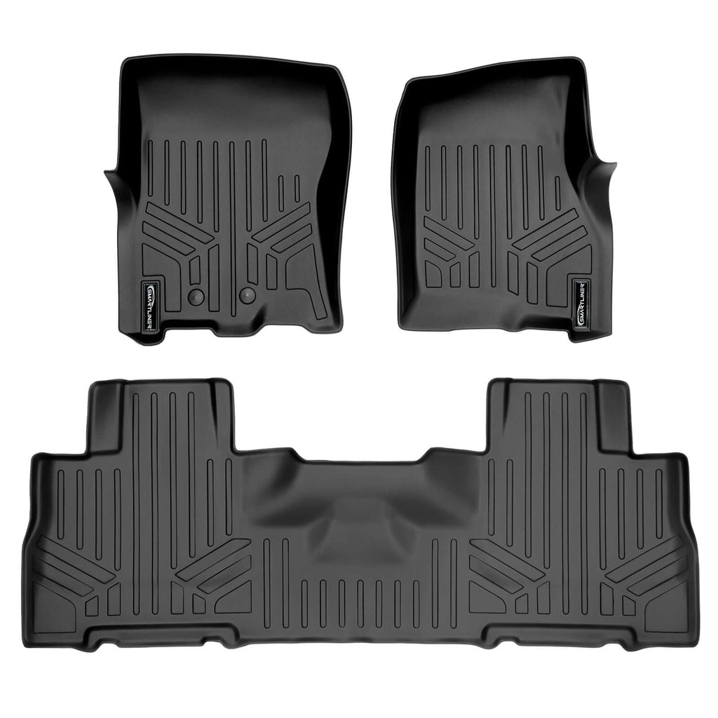 SMARTLINER Custom Fit Floor Liners For 2011 - 2017 Ford Expedition EL/Lincoln Navigator with 2nd Row Bucket Seats (without Console)