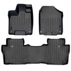 SMARTLINER Custom Fit Floor Liners For 2016-2022 Honda Pilot (7 Passenger Model)