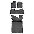 SMARTLINER Custom Fit Floor Liners For 2016-2022 Honda Pilot (8 Passenger Model)