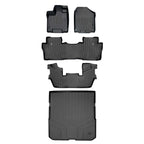 SMARTLINER Custom Fit Floor Liners For 2016-2022 Honda Pilot (7 Passenger Model)