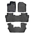 SMARTLINER Custom Fit Floor Liners For 2016-2022 Honda Pilot (7 Passenger Model)