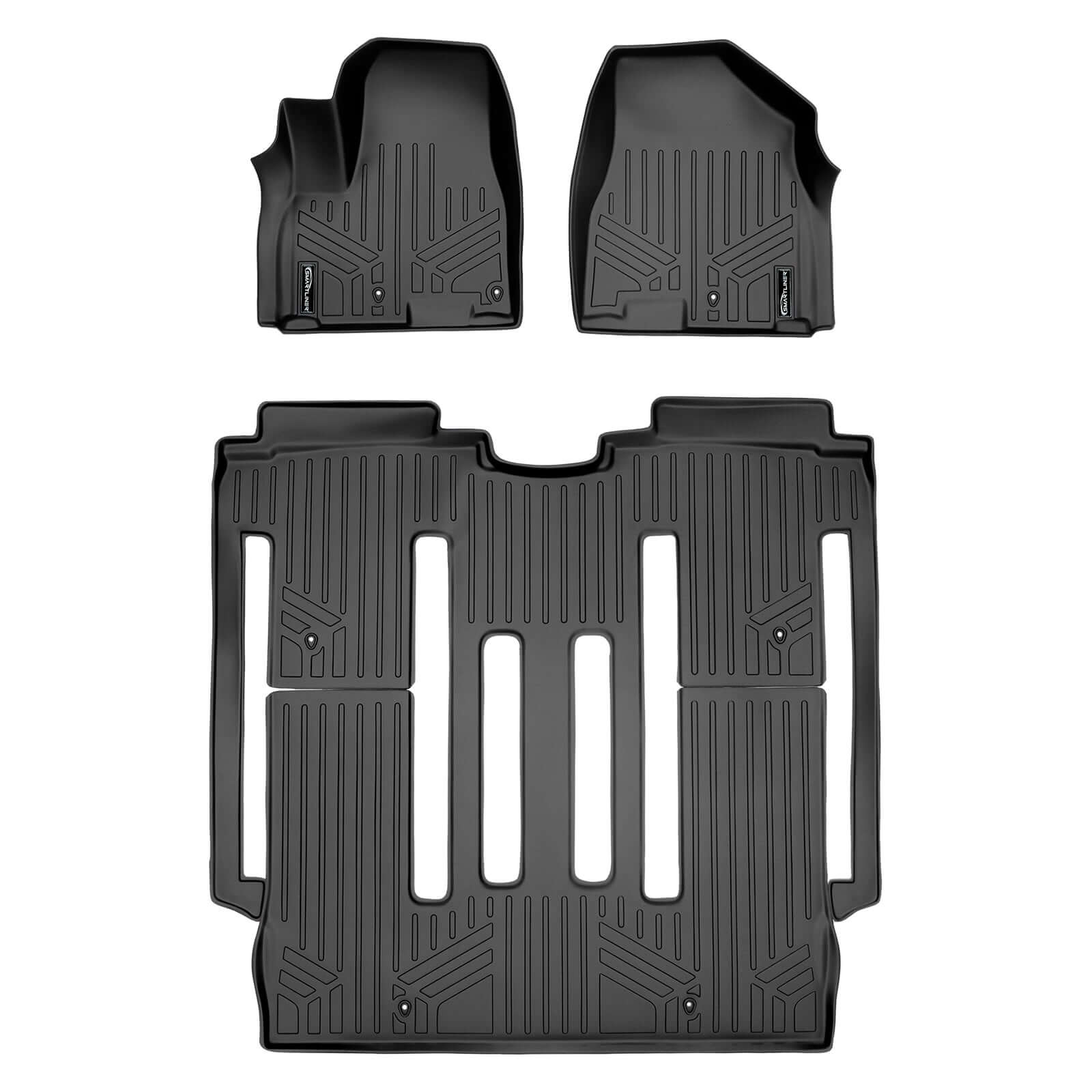 SMARTLINER Custom Fit Floor Liners For 2015-2021 Kia Sedona 8 Passenger Model Only