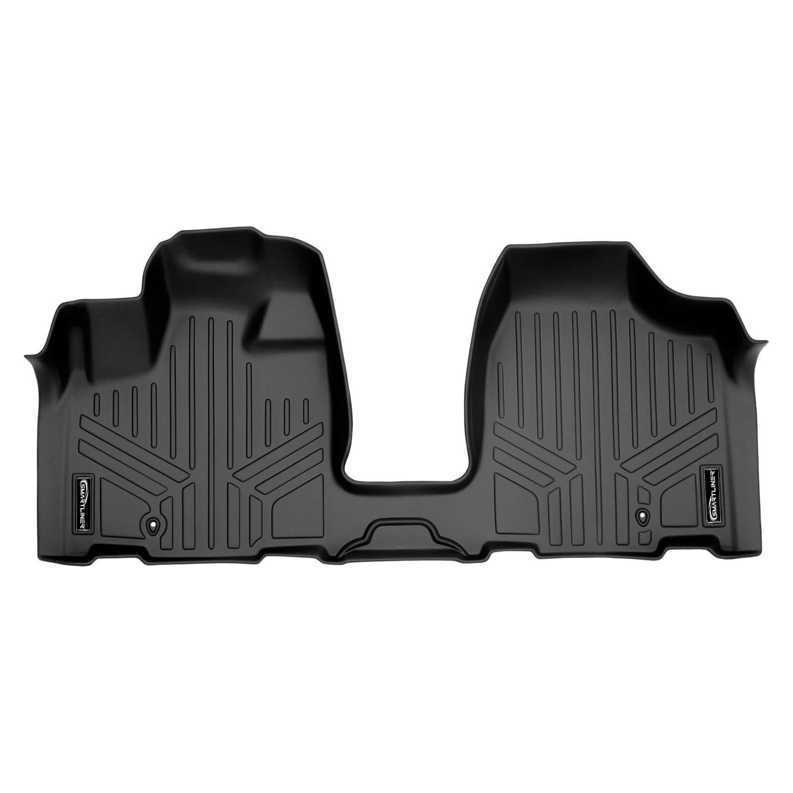 Smart Trim™ Custom Fit Floor Liners For 2013-2020 Dodge Grand Caravan with 2nd Row Bucket Seats and no Super Console