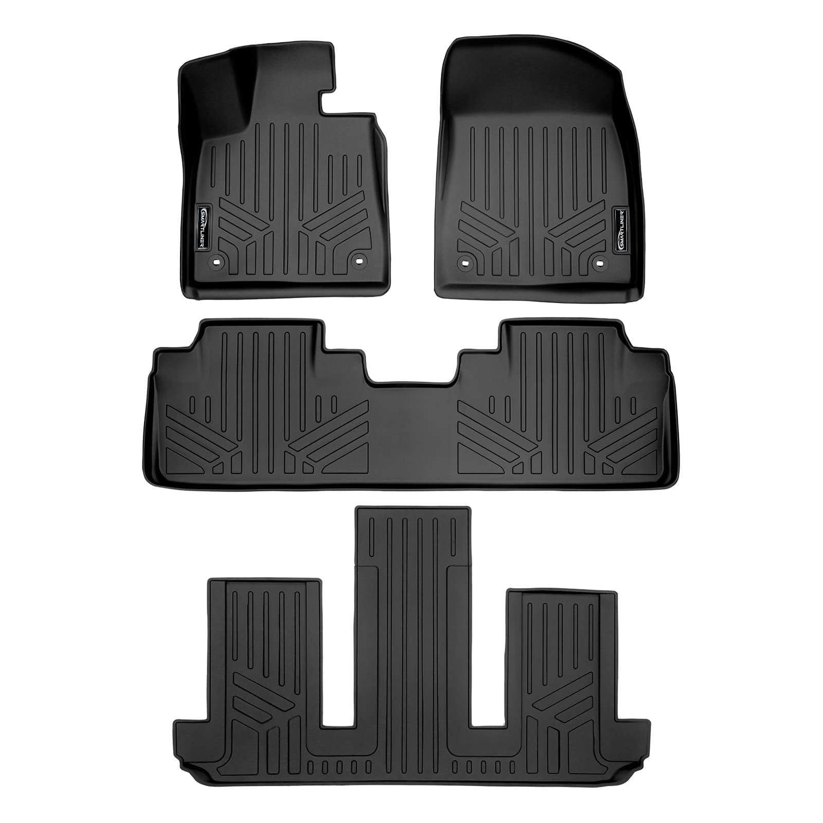 SMARTLINER Custom Fit Floor Liners For 2018-2022 Lexus RXL (6 Passenger)