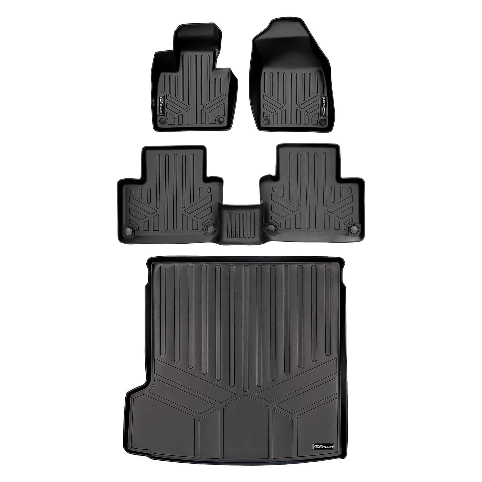 SMARTLINER Custom Fit Floor Liners For 2016-2020 Volvo XC90 Recharge (Only Plug-in Hybrid Models)