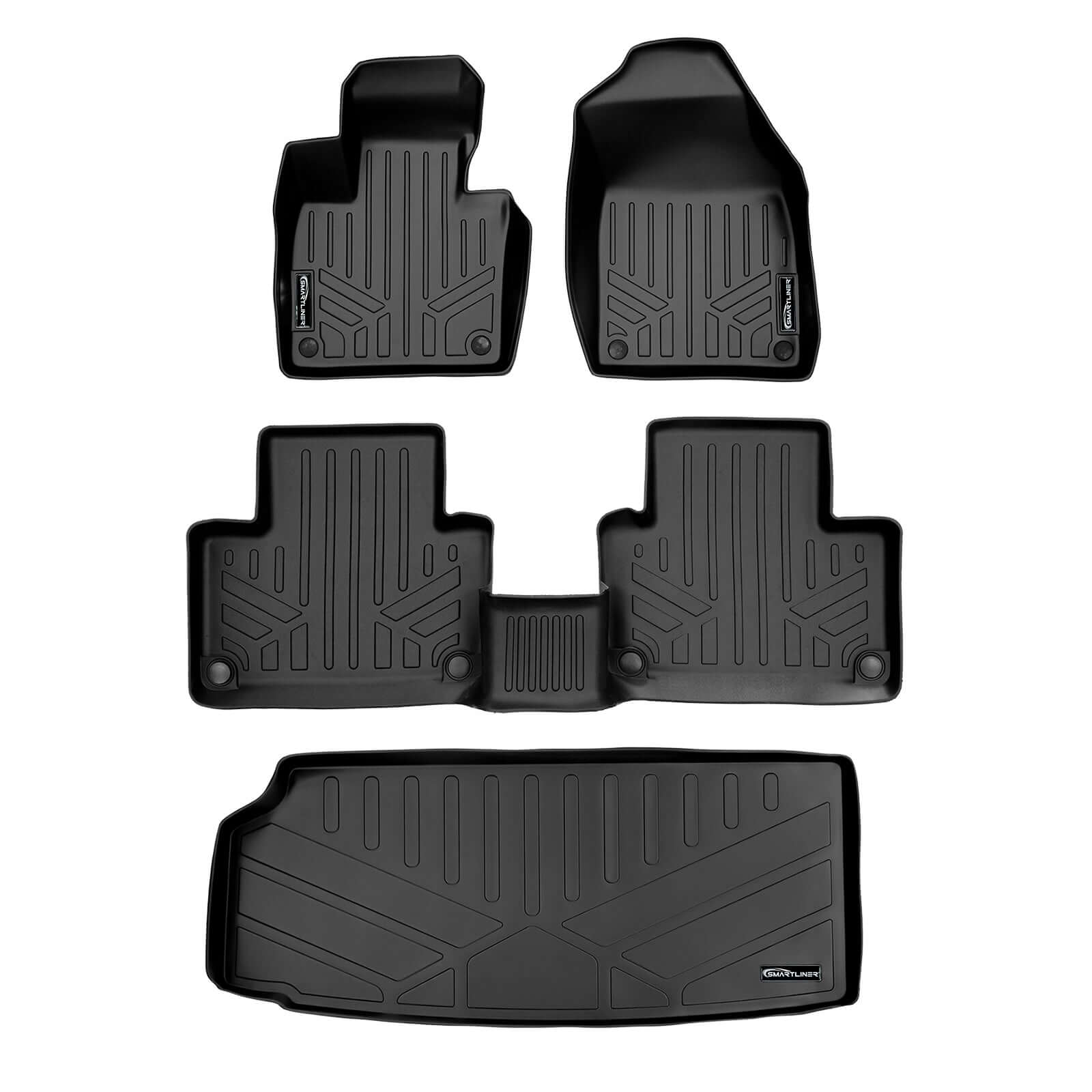 SMARTLINER Custom Fit Floor Liners For 2016-2020 Volvo XC90 Recharge (Only Plug-in Hybrid Models)