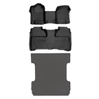 SMARTLINER Custom Fit Floor Liners For Crew Cab 2014-2018 Silverado/Sierra 1500 - 2015-2021 2500/3500 HD