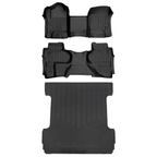 SMARTLINER Custom Fit Floor Liners For 2019 Silverado 1500 LD/ GMC Sierra 1500 LD Double Cab (Over the Hump Coverage)