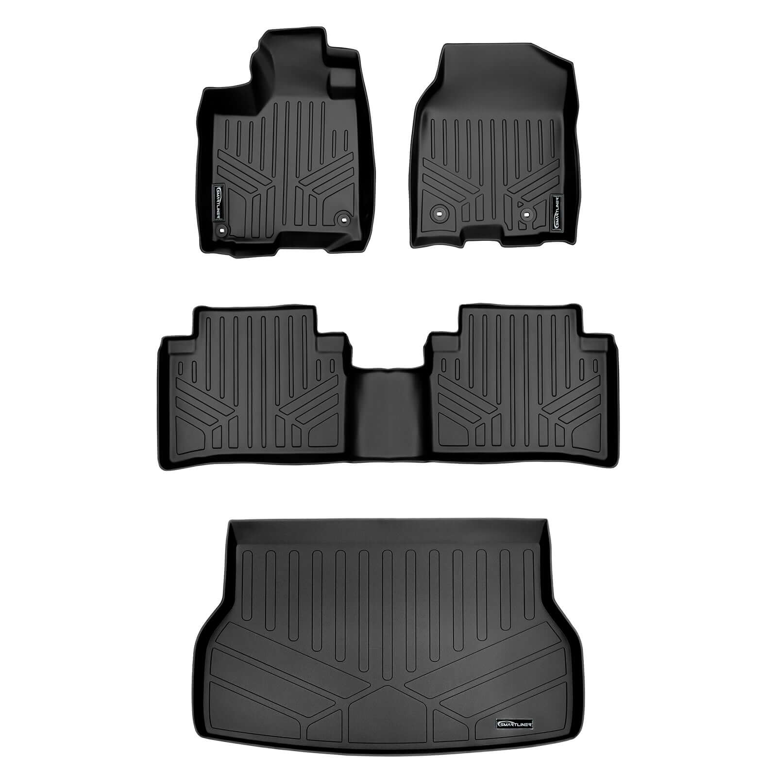 SMARTLINER Custom Fit Floor Liners For 2013-2018 Acura RDX with 4-Way Front Passenger Seat (No Technology Package)