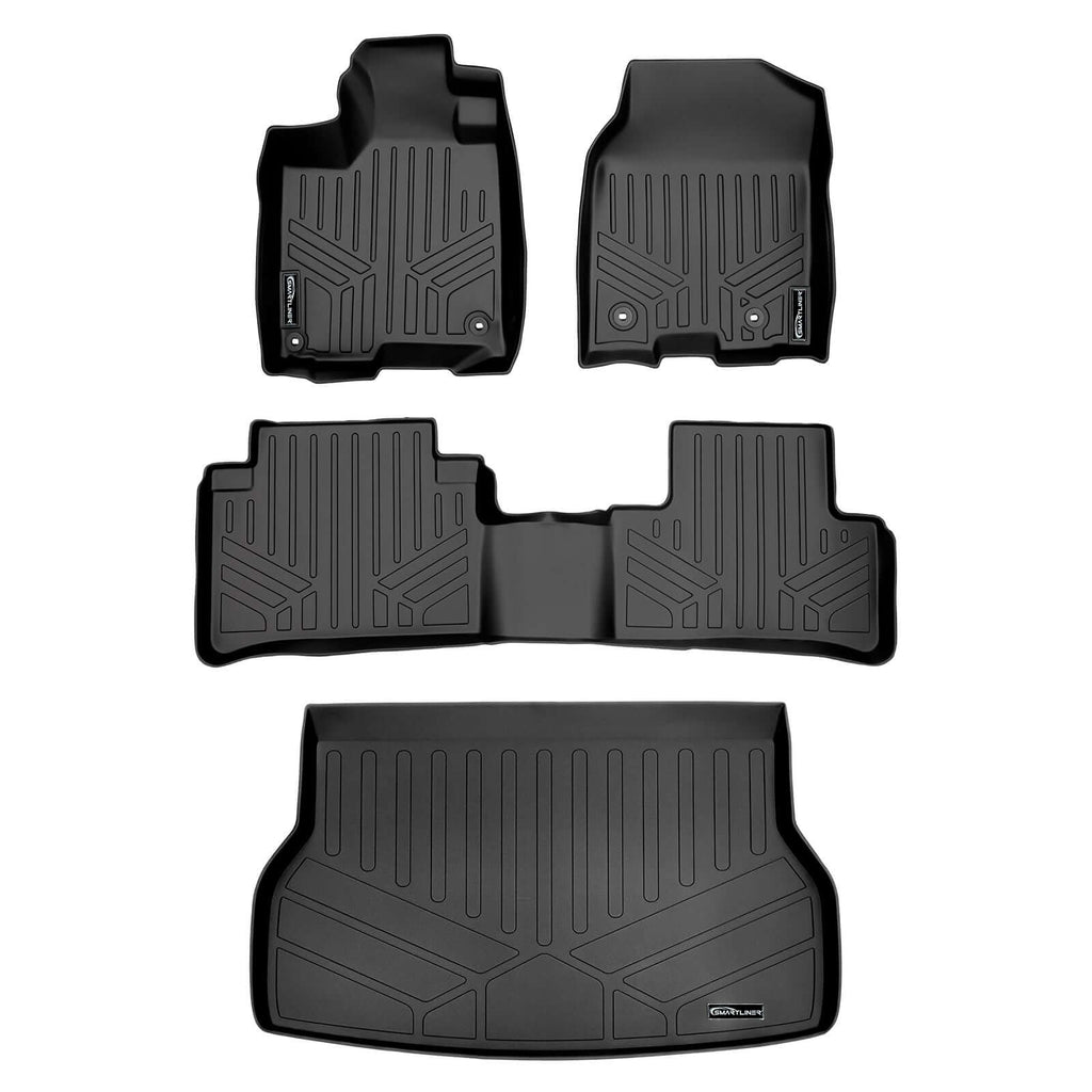 SMARTLINER Custom Fit Floor Liners For 2013-2018 Acura RDX with 8-Way Front Passenger Seat Technology Package