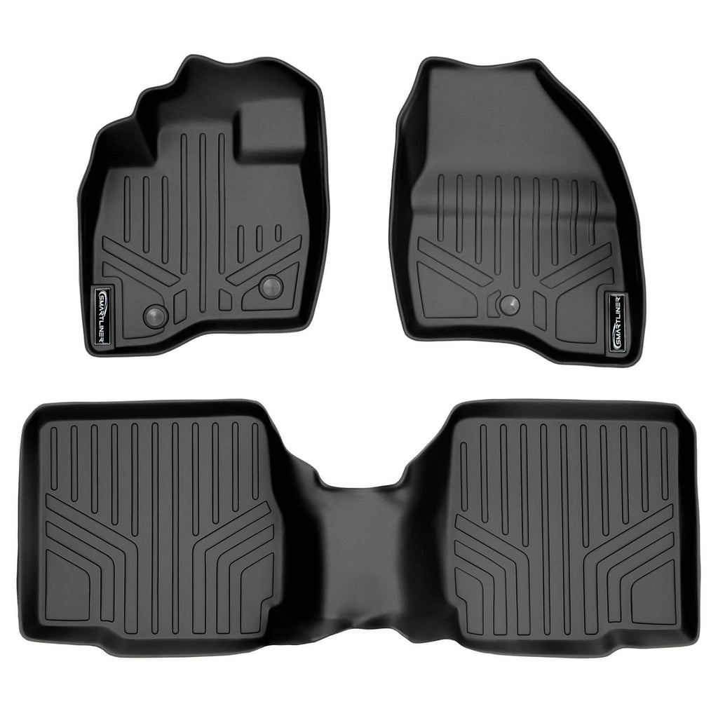 SMARTLINER Custom Fit Floor Liners For 2017-2019 Ford Explorer with 2nd Row Center Console