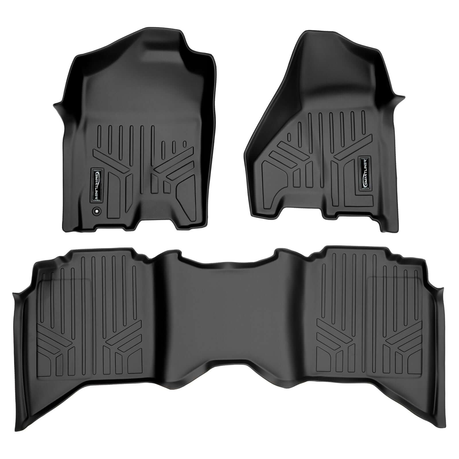 SMARTLINER Custom Fit Floor Liners For 2009-2012 Dodge Ram 1500 / 2010-2012 2500/3500 Crew Cab (4 Full Size Doors)