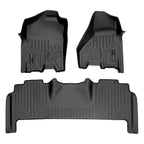 SMARTLINER Custom Fit Floor Liners For 2010-2012 Ram 2500/3500 Mega Cab with Single Front Floor Hook
