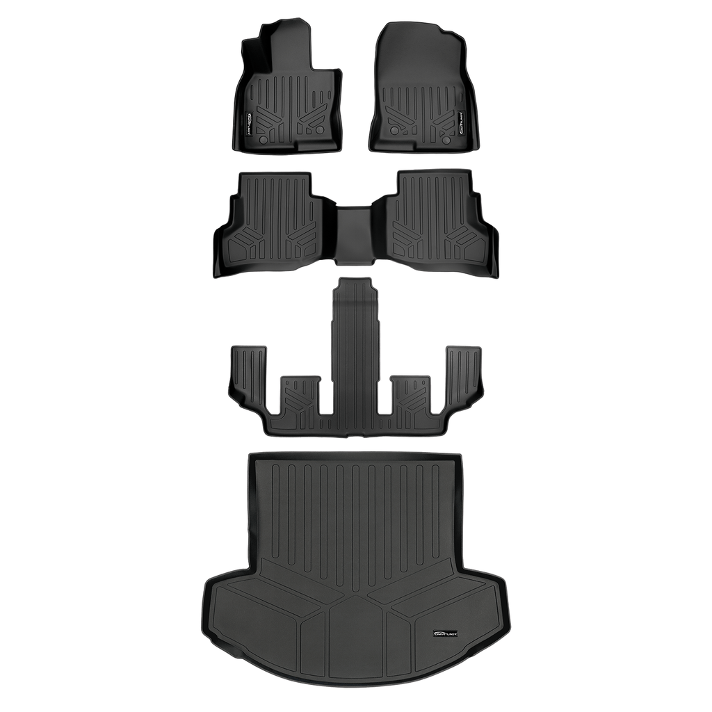 SMARTLINER Custom Fit Floor Liners For 2020-2023 Mazda CX-9 (6 Passenger With CC)