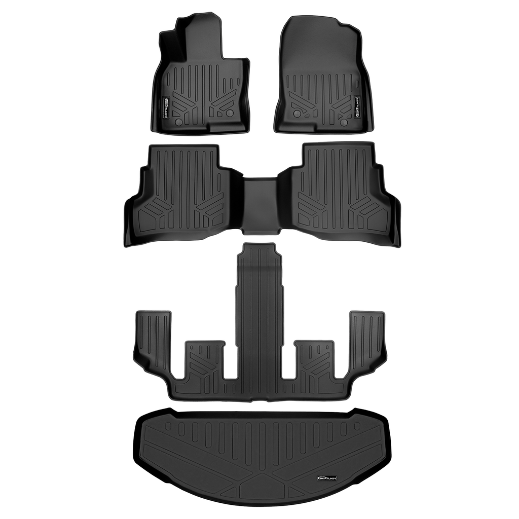 SMARTLINER Custom Fit Floor Liners For 2020-2023 Mazda CX-9 (6 Passenger With CC)