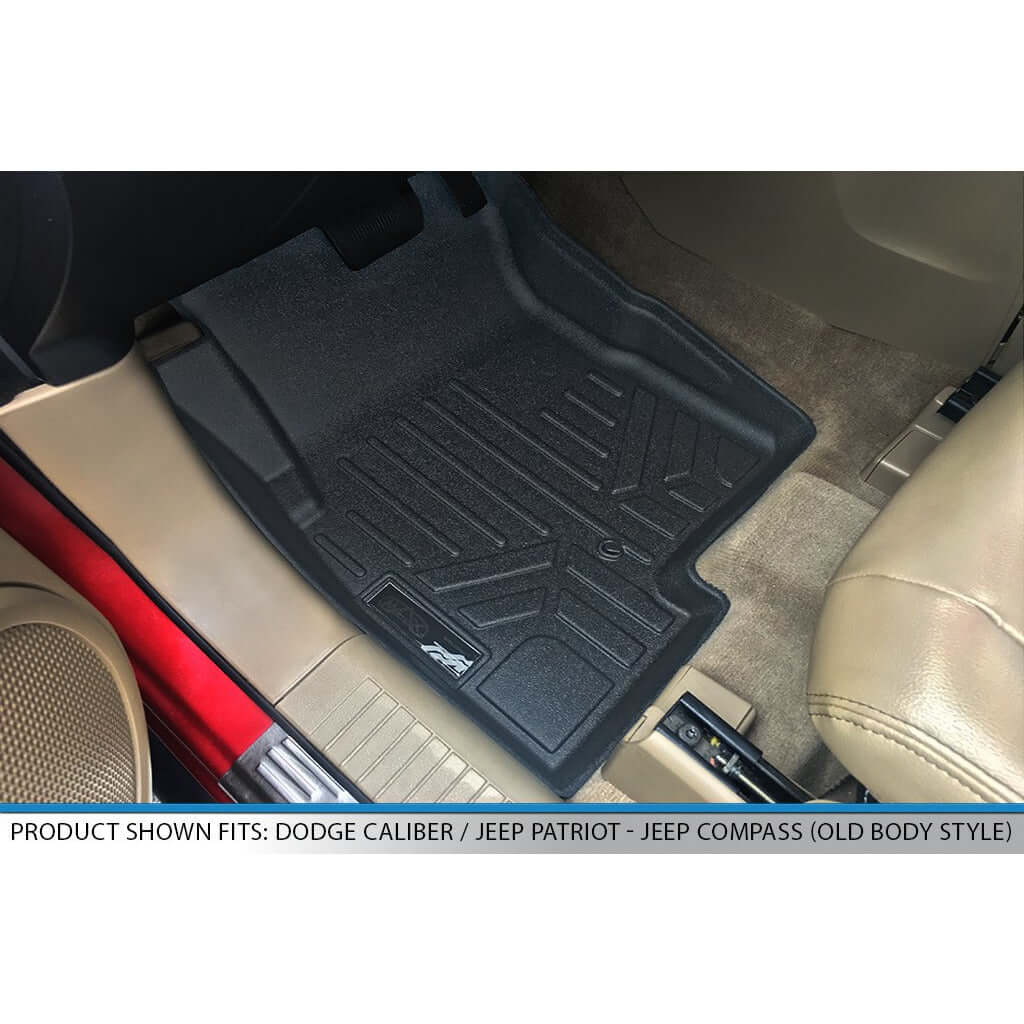 SMARTLINER Custom Fit Floor Liners For 2007-2017 Jeep Patriot / Compass Old Body Style