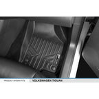 SMARTLINER Custom Fit Floor Liners For 2009-2017 Volkswagen Tiguan / 2018 Tiguan Limited