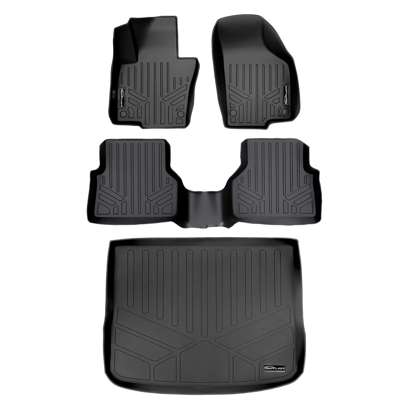 SMARTLINER Custom Fit Floor Liners For 2009-2017 Volkswagen Tiguan / 2018 Tiguan Limited