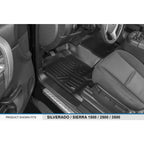 Smart Trim™ Custom Fit Floor Liners For 2007-2013 Silverado/Sierra 1500 - 2007-2014 2500/3500 HD Crew Cabin