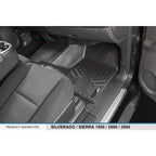 Smart Trim™ Custom Fit Floor Liners For 2007-2013 Silverado/Sierra 1500 - 2007-2014 2500/3500 HD Crew Cabin