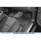 Smart Trim™ Custom Fit Floor Liners For 2007-2013 Silverado/Sierra 1500 - 2007-2014 2500/3500 HD Crew Cabin