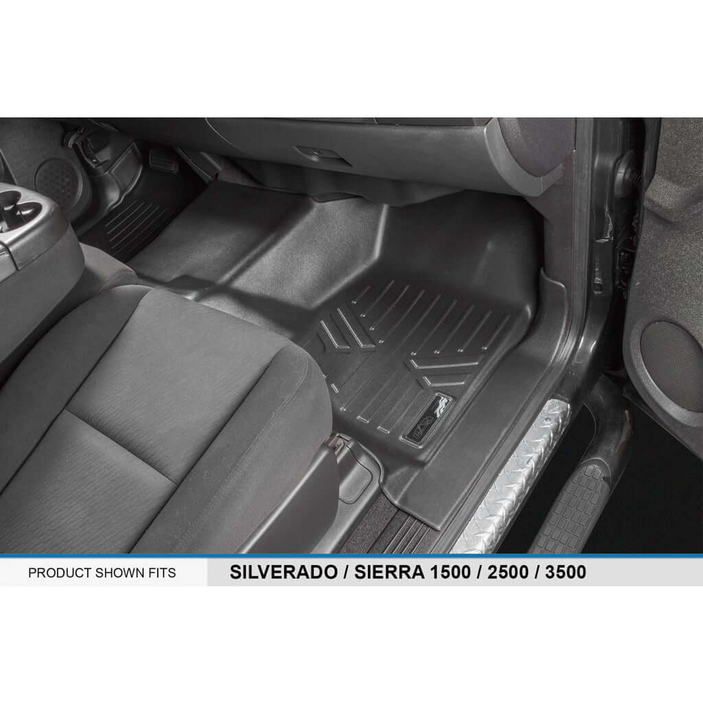 Smart Trim™ Custom Fit Floor Liners For 2007-2013 Silverado/Sierra 1500 - 2007-2014 2500/3500 HD Crew Cabin