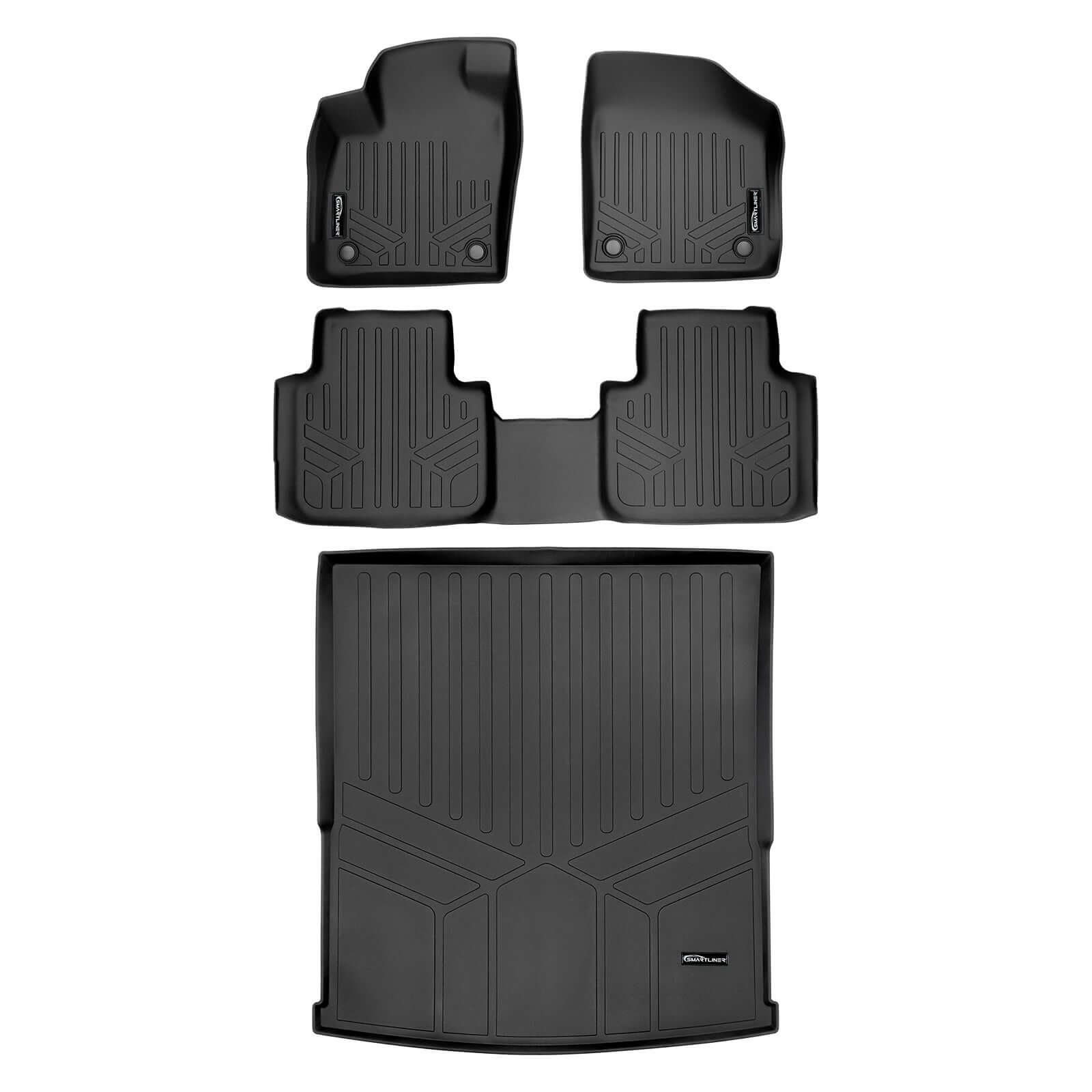 SMARTLINER Custom Fit Floor Liners For 2018-2025 Atlas (with 2nd Row Bench Seat)