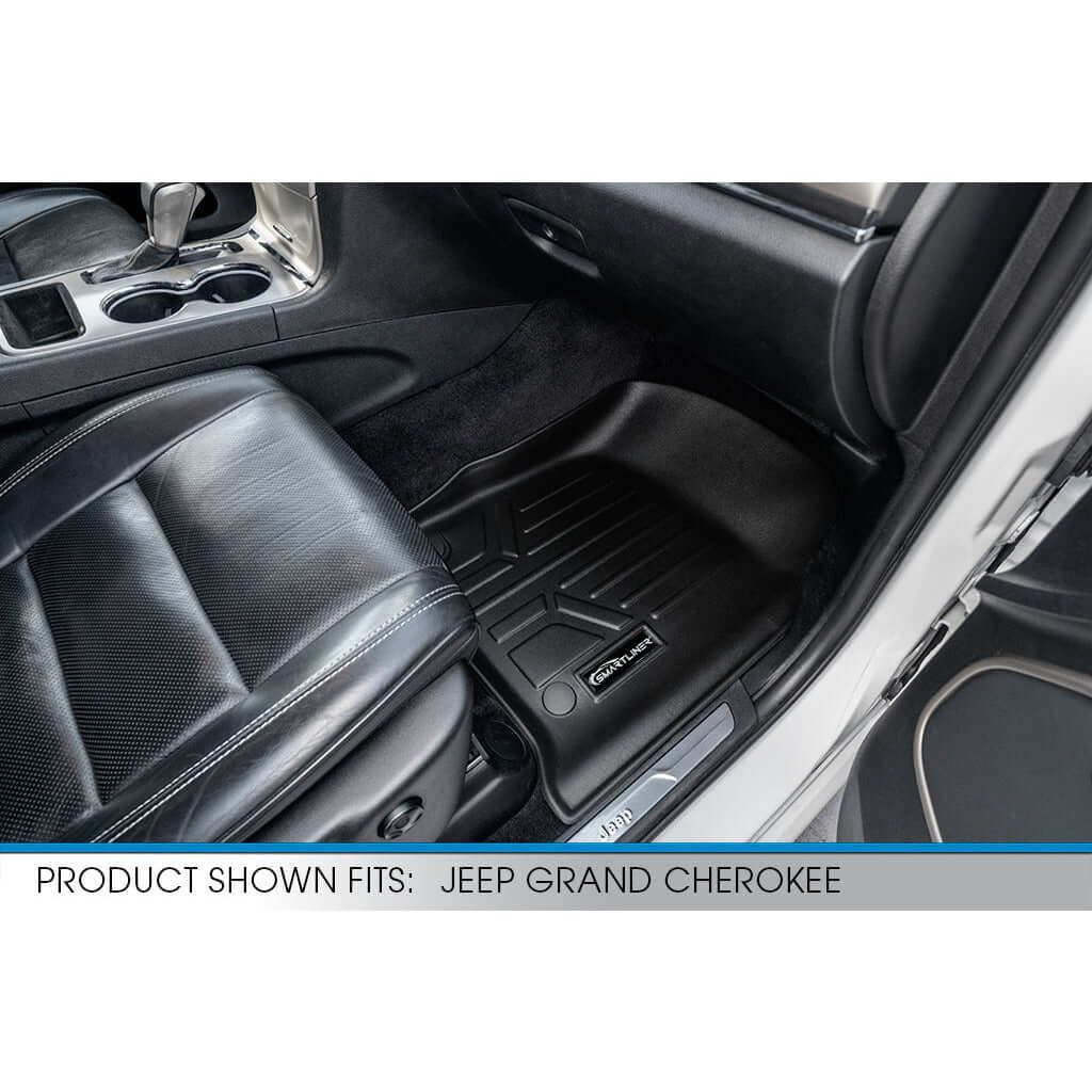 Smart Trim™ Custom Fit Floor Liners For 2016-2025 Dodge Durango (with 2nd Row Bench Seat)