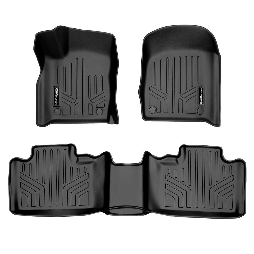 Smart Trim™ Custom Fit Floor Liners For 2016-2025 Dodge Durango (with 2nd Row Bench Seat)