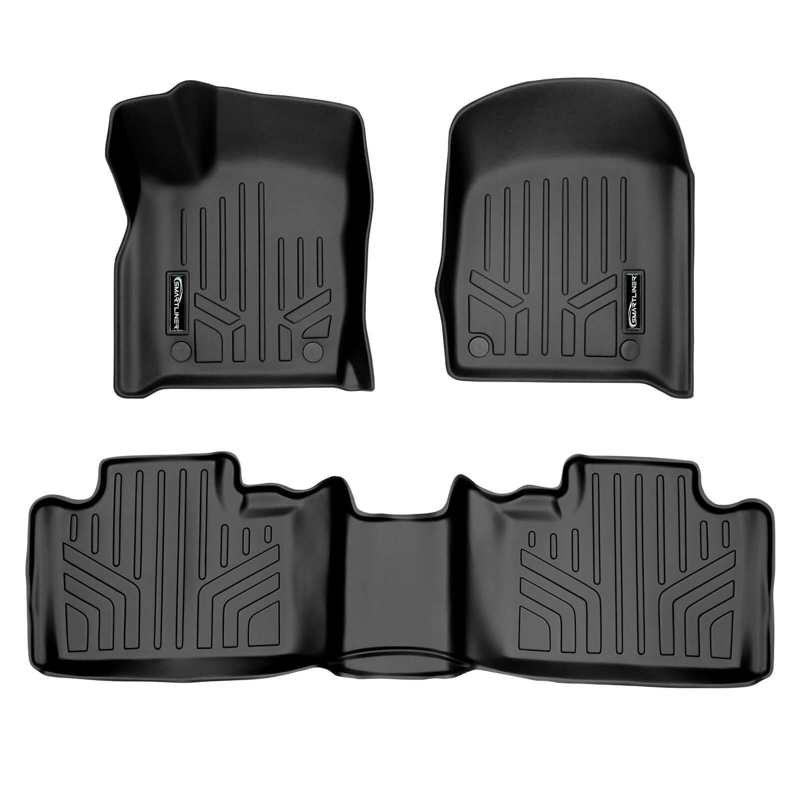 Smart Trim™ Custom Fit Floor Liners For 2016-2025 Dodge Durango (with 2nd Row Bench Seat)