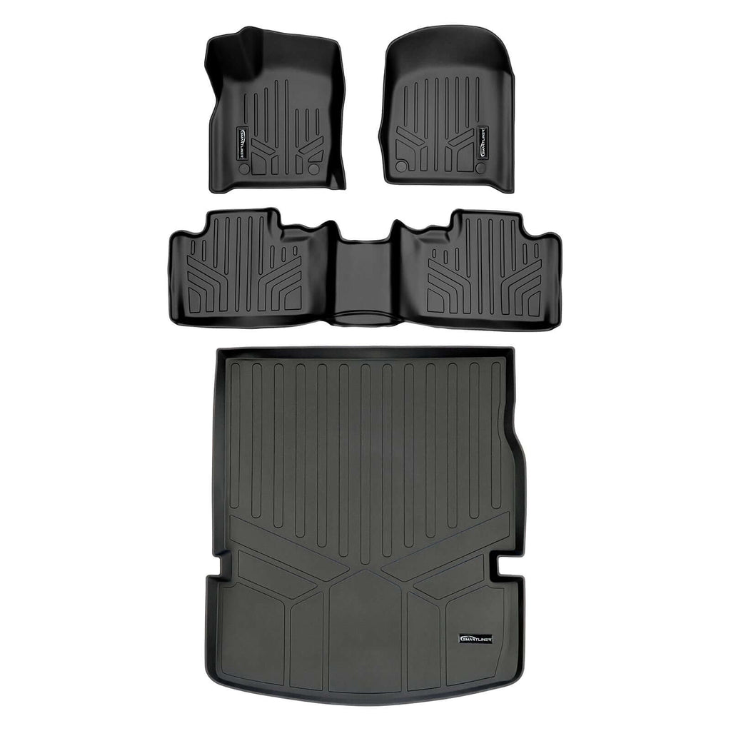 Smart Trim™ Custom Fit Floor Liners For 2016-2025 Dodge Durango (with 2nd Row Bucket Seats)