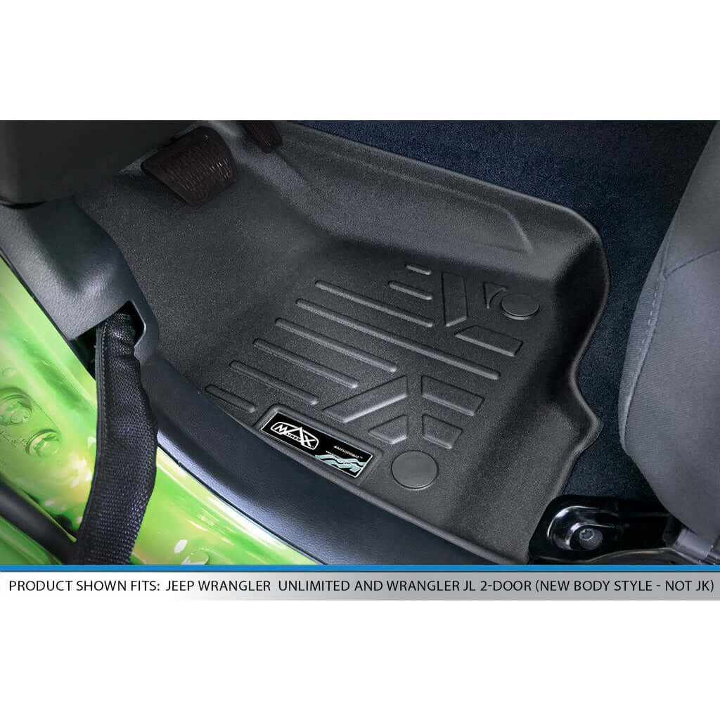 SmartCoverage™ Custom Fit Floor Liners For 2020-2025 Jeep Gladiator with Non Lockable Rear Underseat Storage