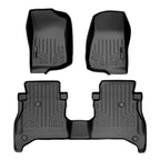 SmartCoverage™ Custom Fit Floor Liners For 2020-2025 Jeep Gladiator with Non Lockable Rear Underseat Storage