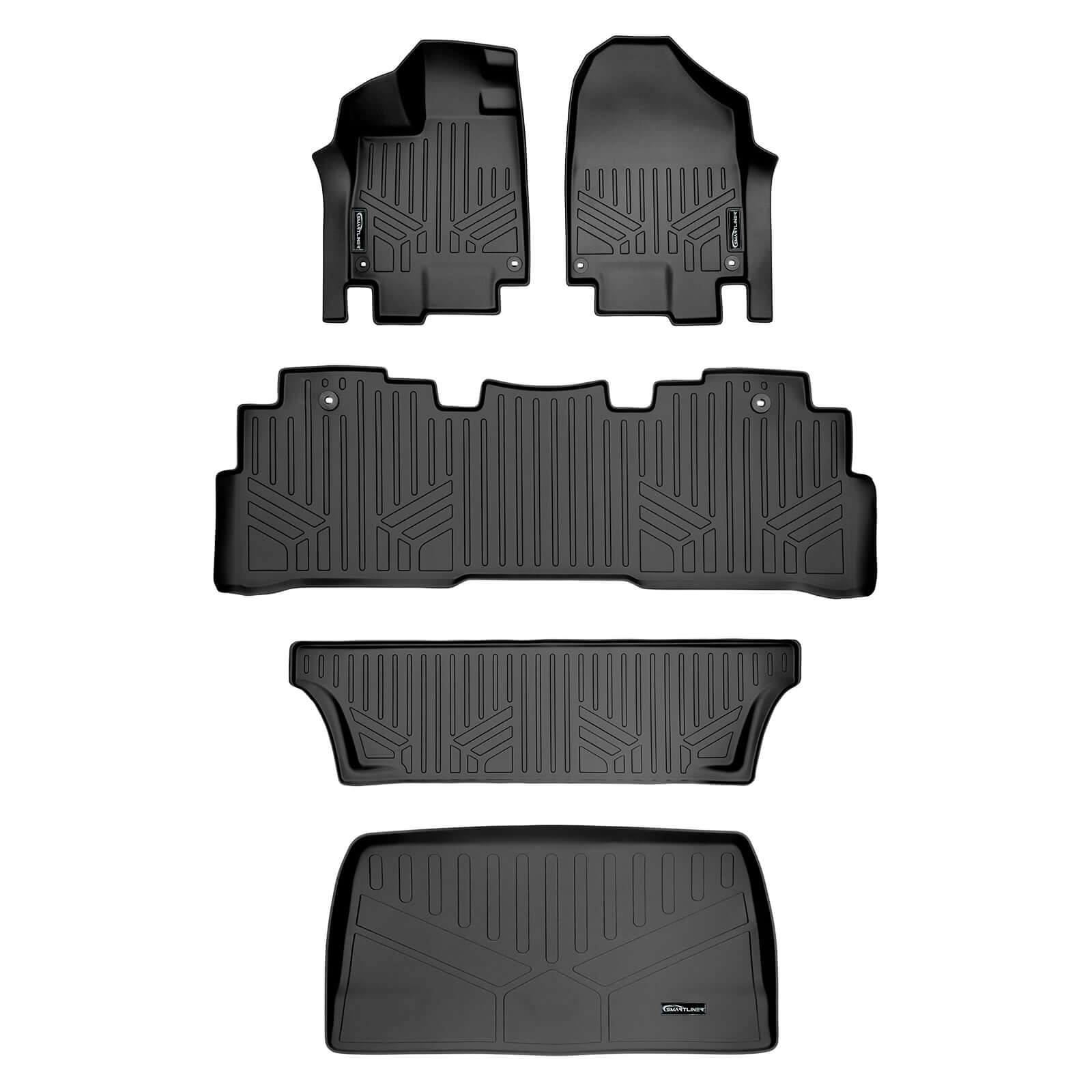 SMARTLINER Custom Fit Floor Liners For 2018-2025 Honda Odyssey