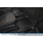 SMARTLINER Custom Fit Floor Liners For 2017-2024 Nissan Titan XD Crew Cab with 1st Row Bench Seat No Underseat ToolBox