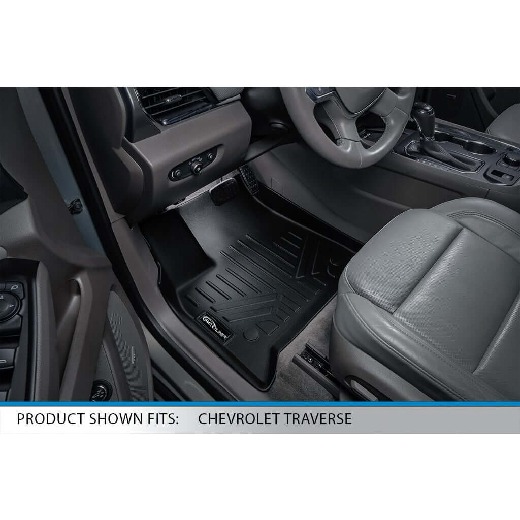 SMARTLINER Custom Fit Floor Liners For 2018-2023 Chevrolet Traverse (with 2nd Row Bench Seat)