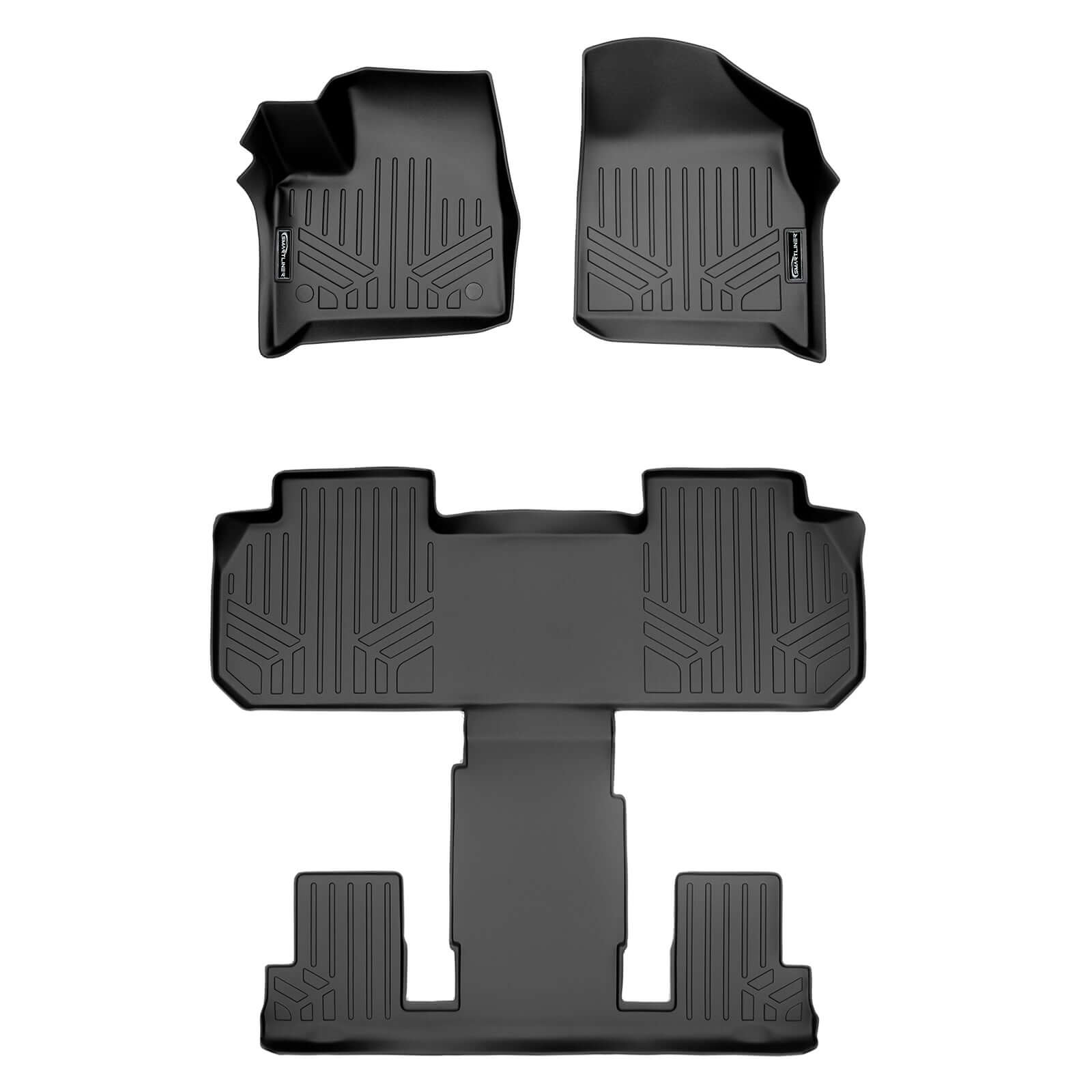 SMARTLINER Custom Fit Floor Liners For 2018-2023 Chevrolet Traverse with 2nd Row Bucket Seats
