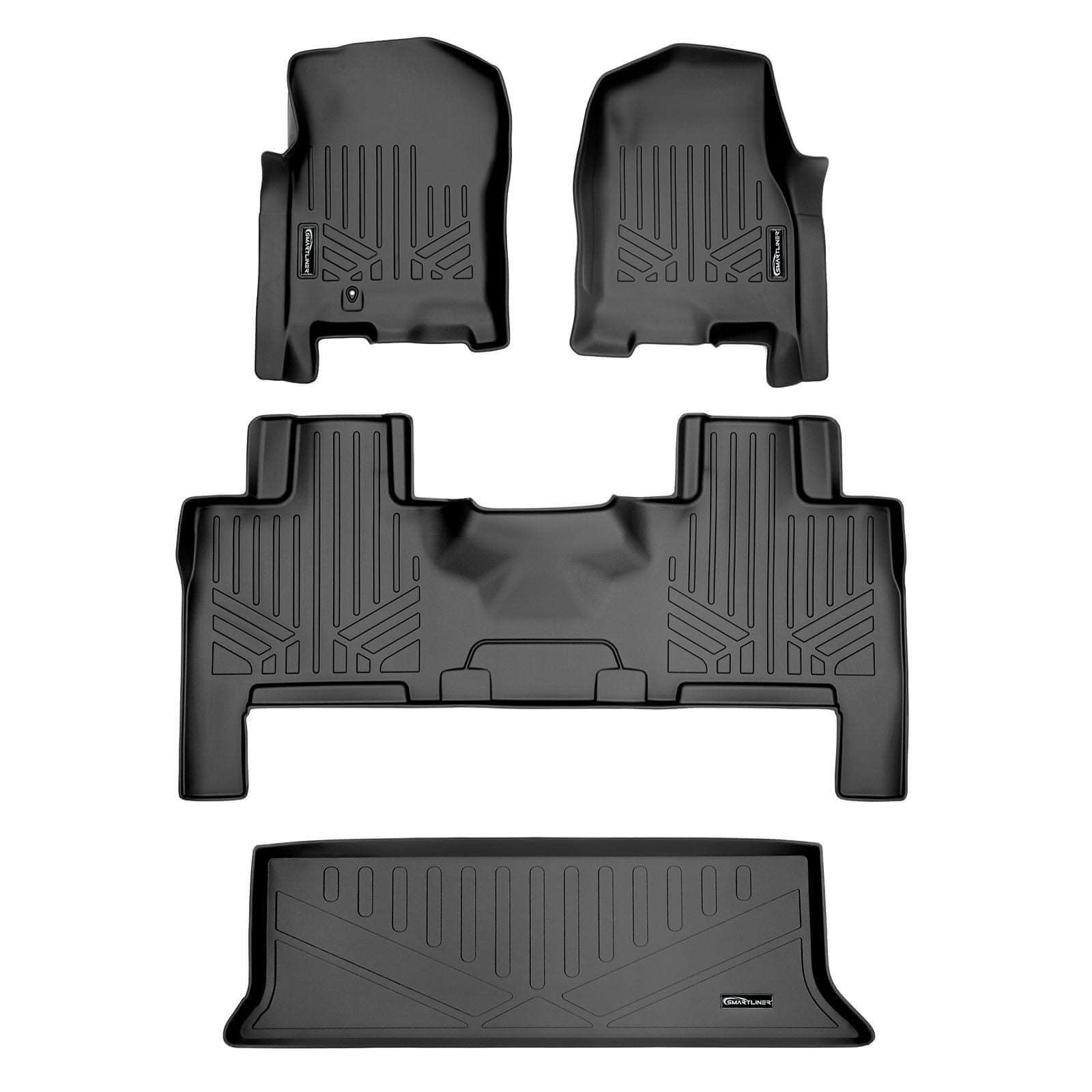 Smart Trim™ Custom Fit Floor Liners For 2007 - 2010 Ford Expedition/Lincoln Navigator (with Console)