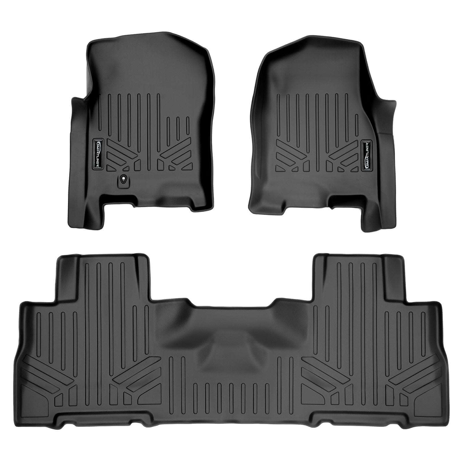 SMARTLINER Custom Fit Floor Liners For 2007 - 2017 Ford Expedition/Lincoln Navigator with 2nd Row Bucket Seats (No EL or L Models)