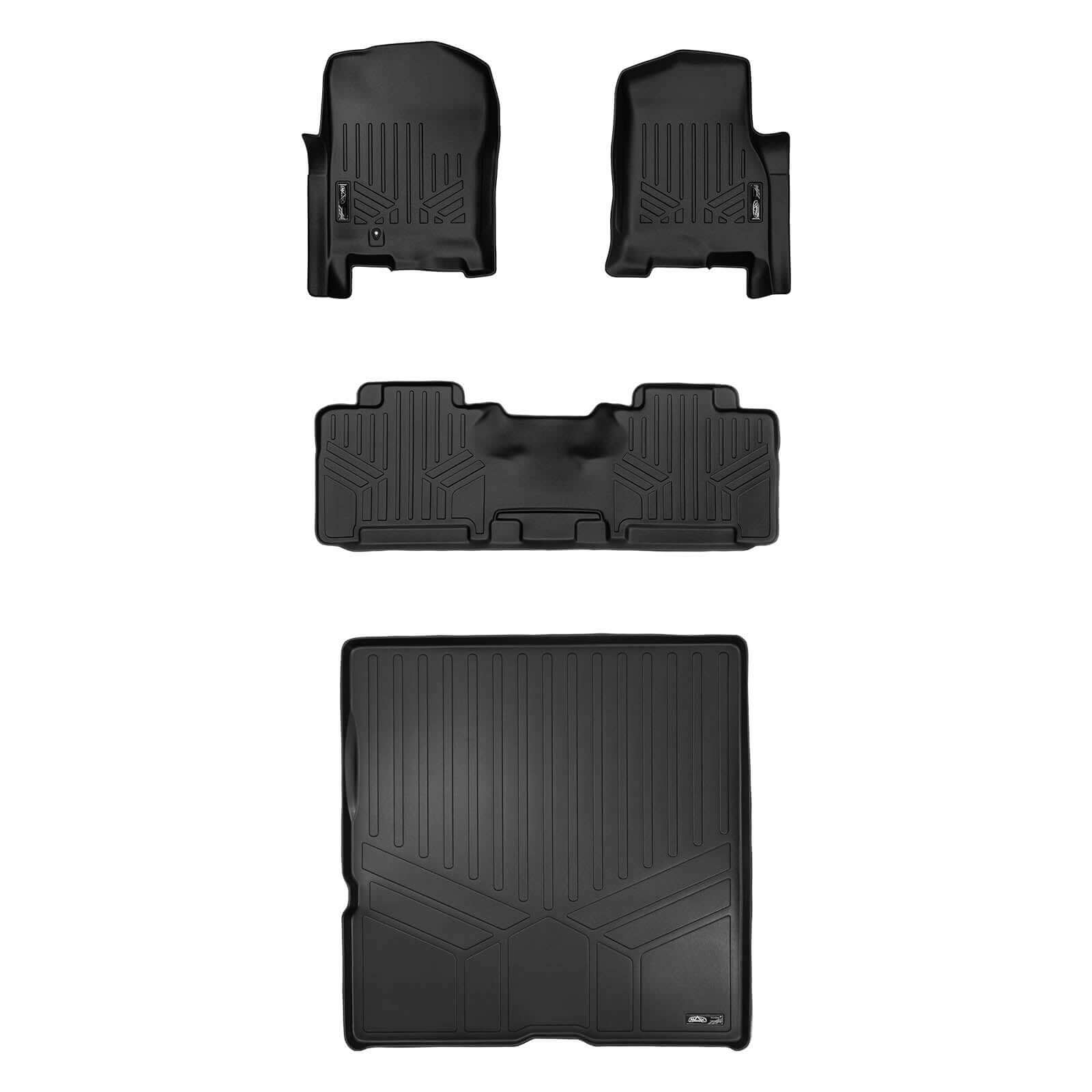 Smart Trim™ Custom Fit Floor Liners For 2007 - 2010 Ford Expedition/Lincoln Navigator (with Console)