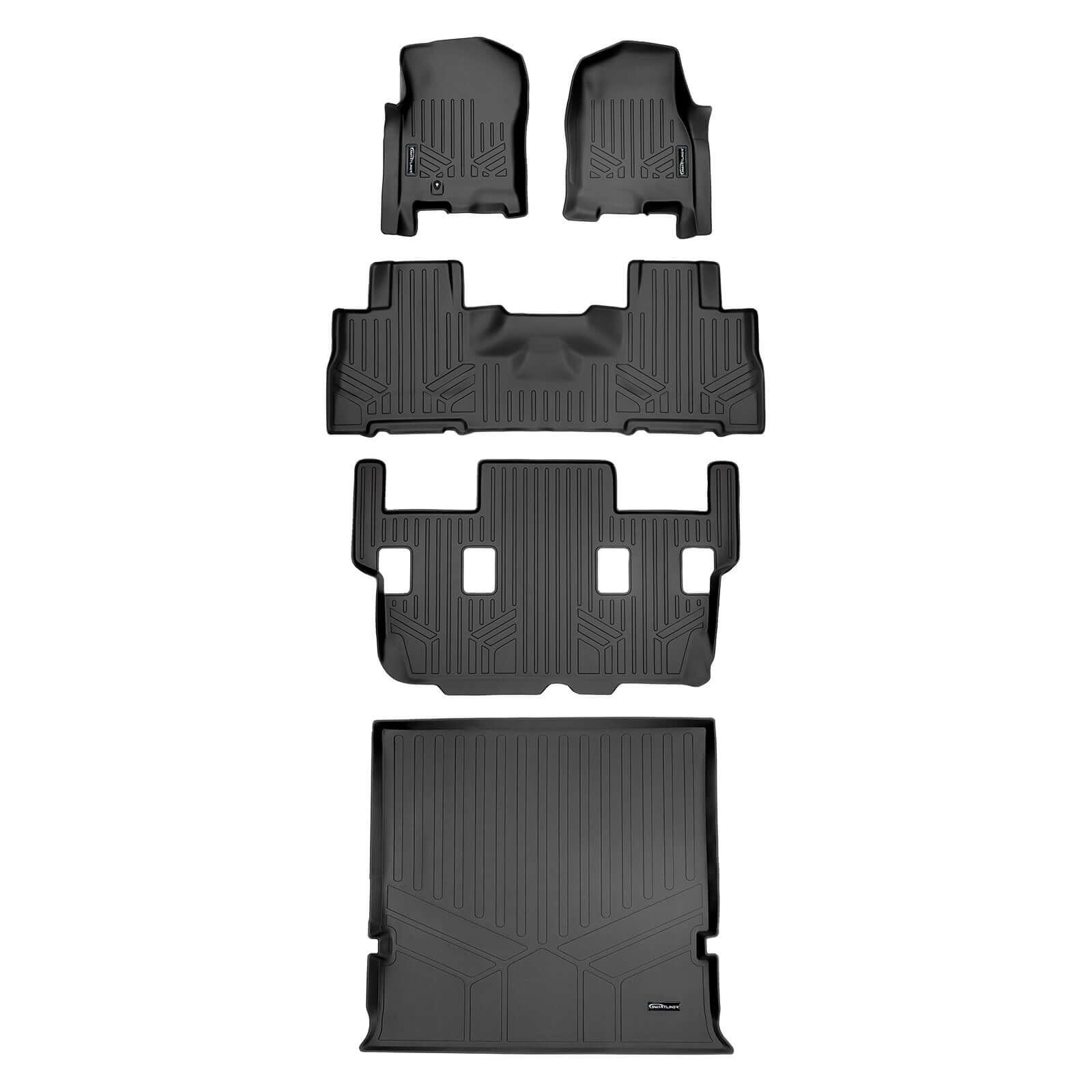 SMARTLINER Custom Fit Floor Liners For 2007-2017 Ford Expedition/Lincoln Navigator with 2nd Row Bucket Seats (No EL or L Models)