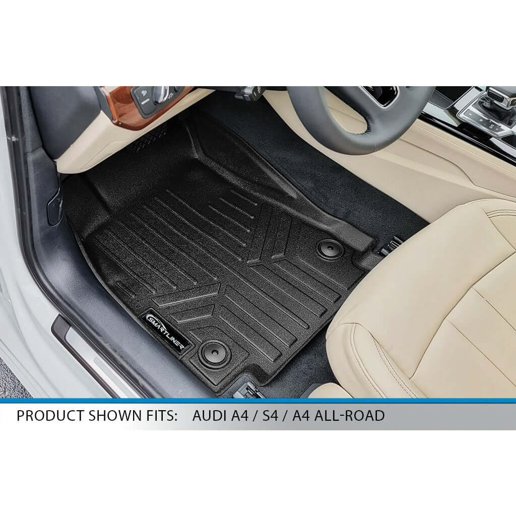 SMARTLINER Custom Fit Floor Liners For 2017-2025 Audi A4 Sedan (non-all road models)/ S4