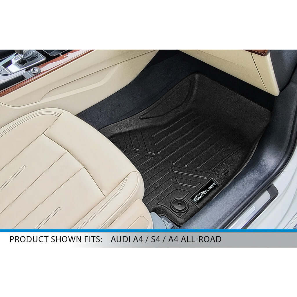 SMARTLINER Custom Fit Floor Liners For 2017-2025 Audi A4 Sedan (non-all road models)/ S4