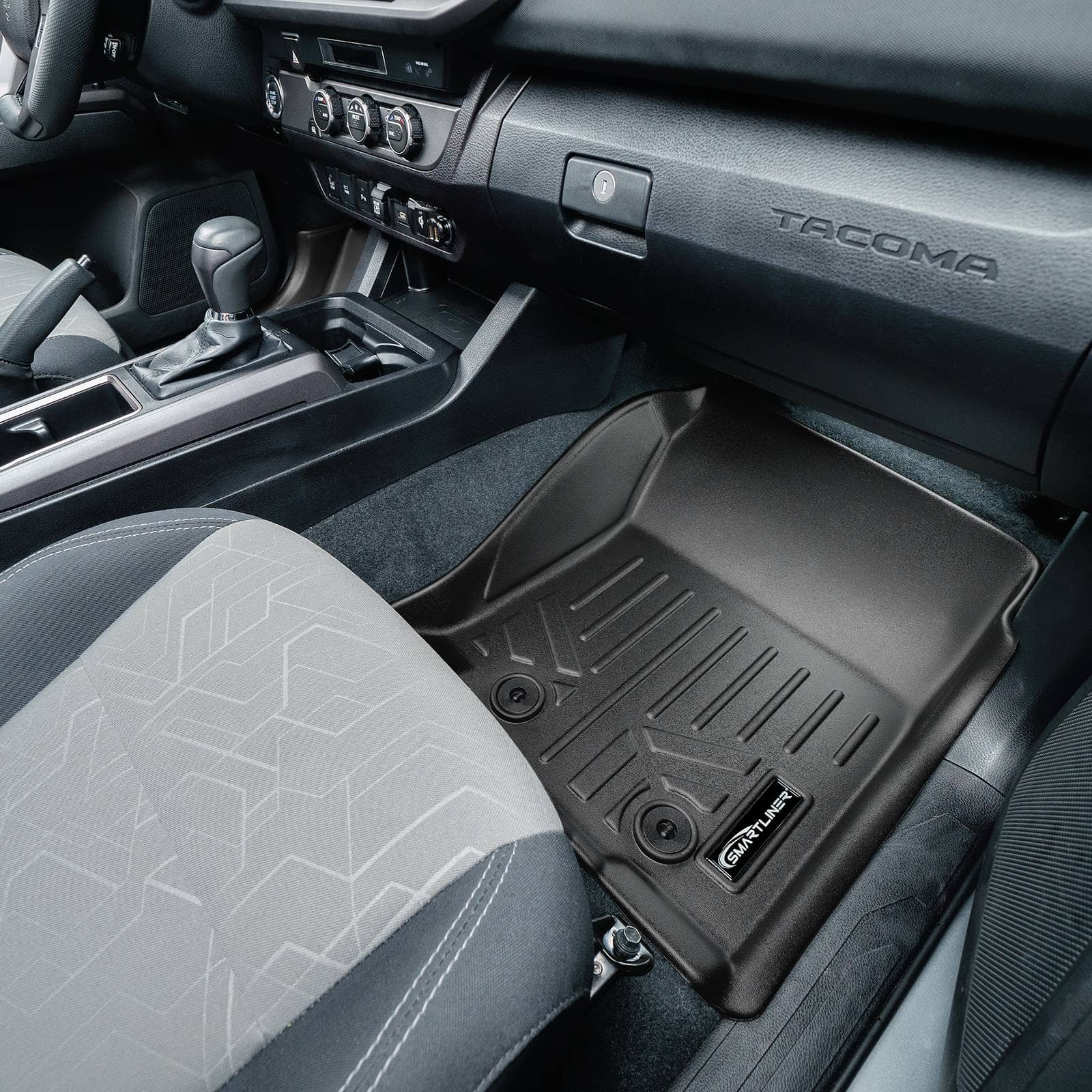 SmartCoverage™ Custom Fit Floor Liners For 2018-2023 Toyota Tacoma Access Cab (Automatic Transmission)