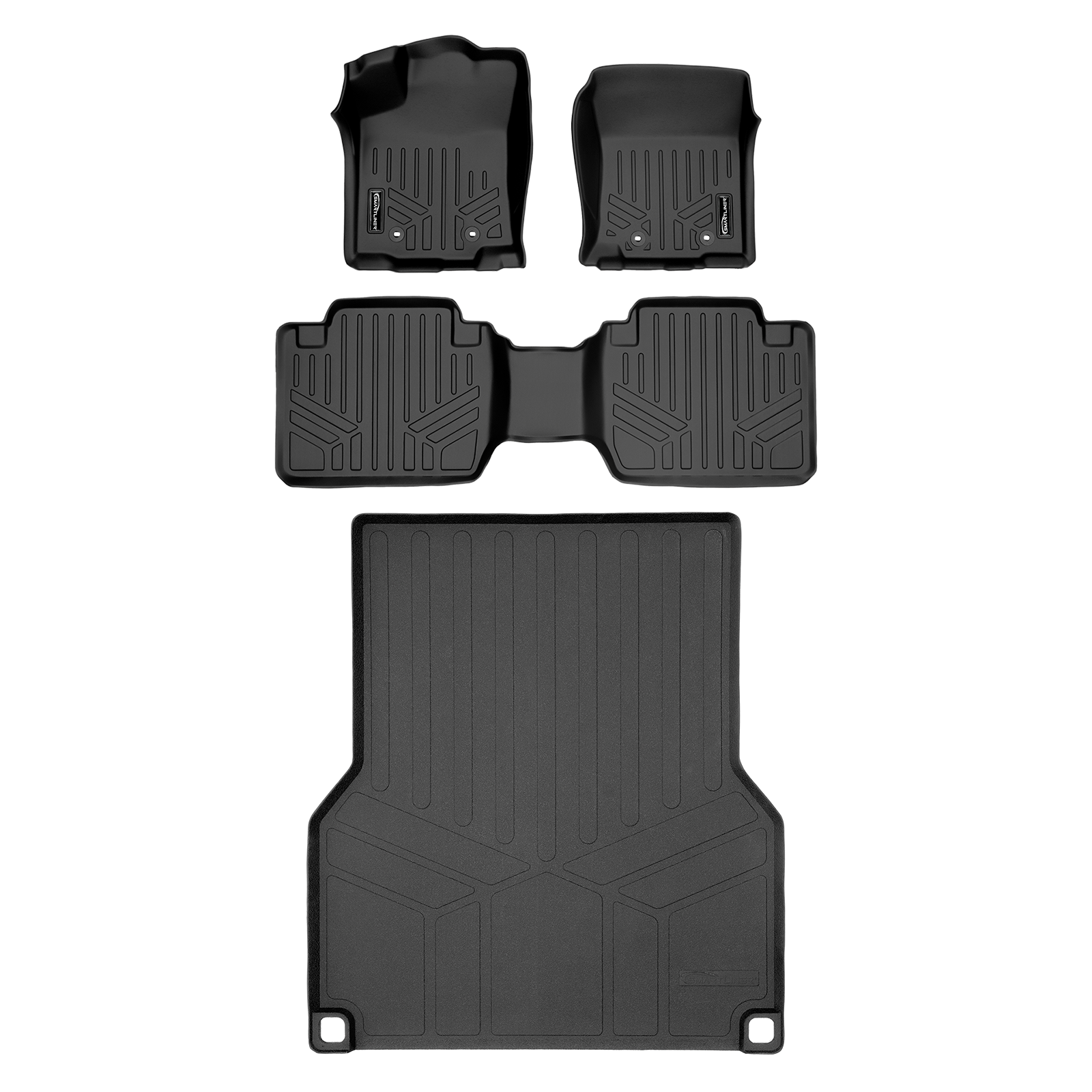 SmartCoverage™ Custom Fit Floor Liners For 2018-2023 Toyota Tacoma Access Cab (Automatic Transmission)