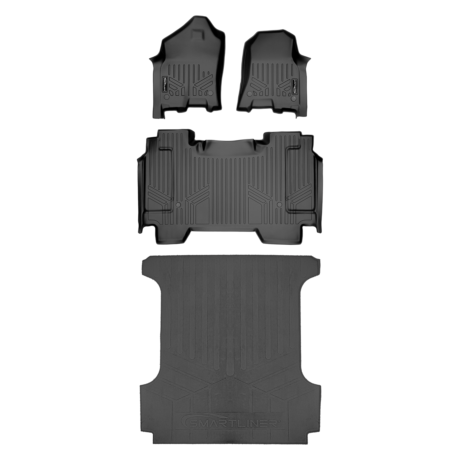 SmartCoverage™ Custom Fit Floor Liners For 2021-2024 Ram 1500 TRX without Rear Underseat Storage Box